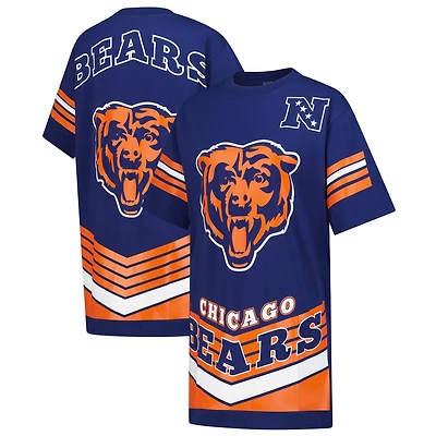 Women's Gameday Couture Navy Chicago Bears Perfect Score Vintage T-Shirt Dress