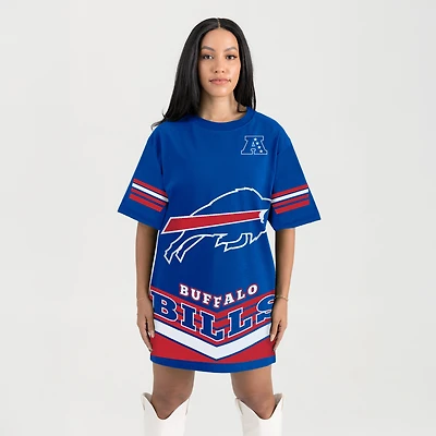 Women's Gameday Couture Royal Buffalo Bills Perfect Score Vintage T-Shirt Dress