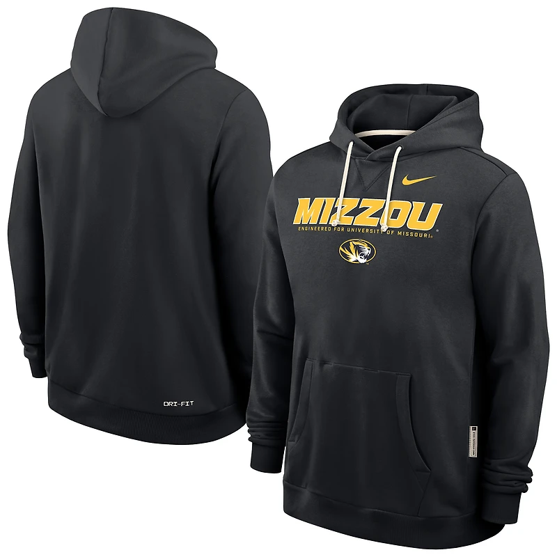Men's Nike Black Missouri Tigers 2025 Sideline Performance Pullover Hoodie