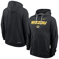 Men's Nike Black Missouri Tigers 2025 Sideline Performance Pullover Hoodie