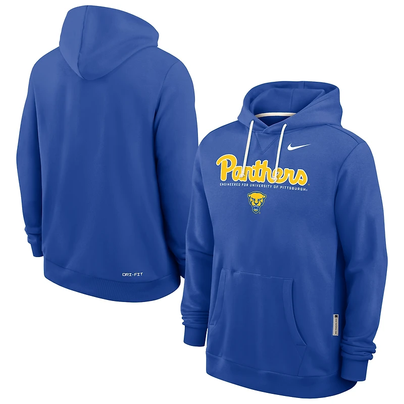 Men's Nike Royal Pitt Panthers 2025 Sideline Standard Issue Dri-FIT Hoodie