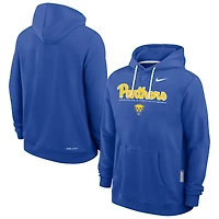 Men's Nike Royal Pitt Panthers 2025 Sideline Standard Issue Dri-FIT Hoodie