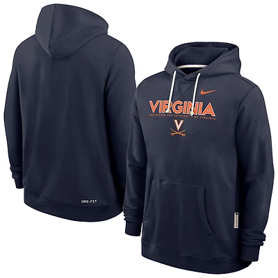 Men's Nike Navy Virginia Cavaliers 2025 Sideline Performance Pullover Hoodie