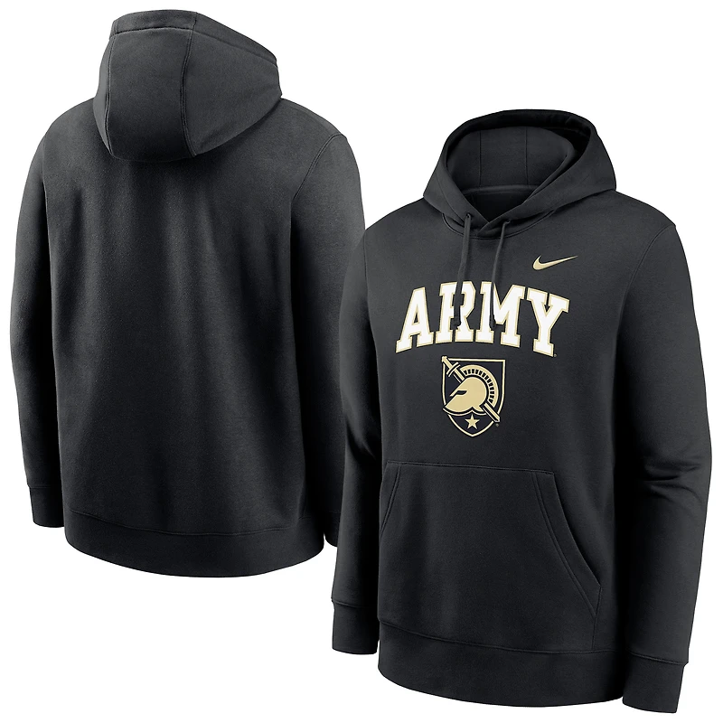 Men's Nike Black Army Knights Club Pullover Hoodie