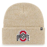 Men's '47 Khaki Ohio State Buckeyes College Football Playoff 2025 National Championship Game Cuffed Knit Hat with Pom
