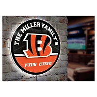 Cincinnati Bengals Personalized 23" Round LED Wall Sign