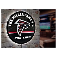 Atlanta Falcons Personalized 23" Round LED Wall Sign
