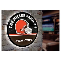 Cleveland Browns Personalized 23" Round LED Wall Sign