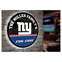 New York Giants Personalized 23" Round LED Wall Sign