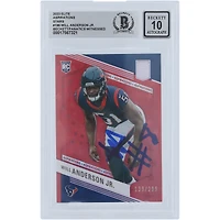 Will Anderson Jr. Houston Texans Autographed 2023 Panini Donruss Elite Aspirations Stars #196 #/299 Beckett Fanatics Witnessed Authenticated 10 Rookie Card