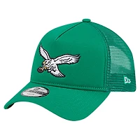 Preschool New Era  Kelly Green Philadelphia Eagles Main A-Frame 9FORTY Adjustable Hat