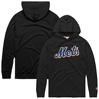 Men's Homage Charcoal New York Mets Lightweight Raglan Tri-Blend Pullover Hoodie