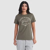 Women's Nike Olive Buffalo Bills 2025 Salute to Service Sideline T-Shirt