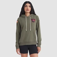 Women's Nike Olive Tampa Bay Buccaneers 2025 Salute to Service Sideline Standard Issue Dri-FIT Hoodie