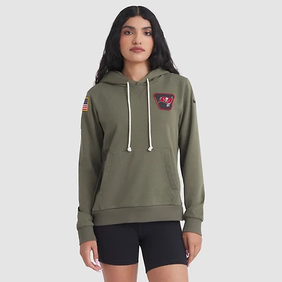 Women's Nike Olive Tampa Bay Buccaneers 2025 Salute to Service Sideline Standard Issue Dri-FIT Hoodie