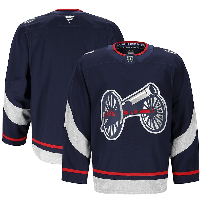 Men's Fanatics  Navy Columbus Blue Jackets 2025 NHL Stadium Series Authentic Pro Jersey