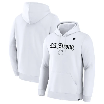 Unisex Fanatics  White Los Angeles Golf Club LA Strong Premium Fleece Pullover Hoodie