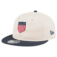 Men's New Era  Cream USMNT 1913 Retro-Crown 9FIFTY Adjustable Hat