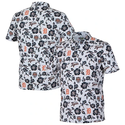 Men's Reyn Spooner  White Detroit Tigers Pua Performance Polo