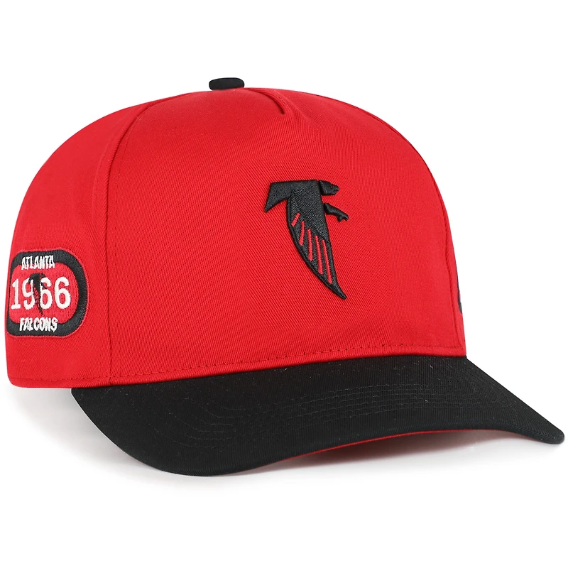 Men's '47 Red/Black Atlanta Falcons 1966 Throwback Collection Sure Shot Hitch Adjustable Hat