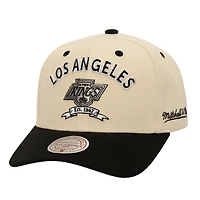 Men's Mitchell & Ness  Cream Los Angeles Kings Soul Legacy Defined Two-Tone Pro Crown Adjustable Hat