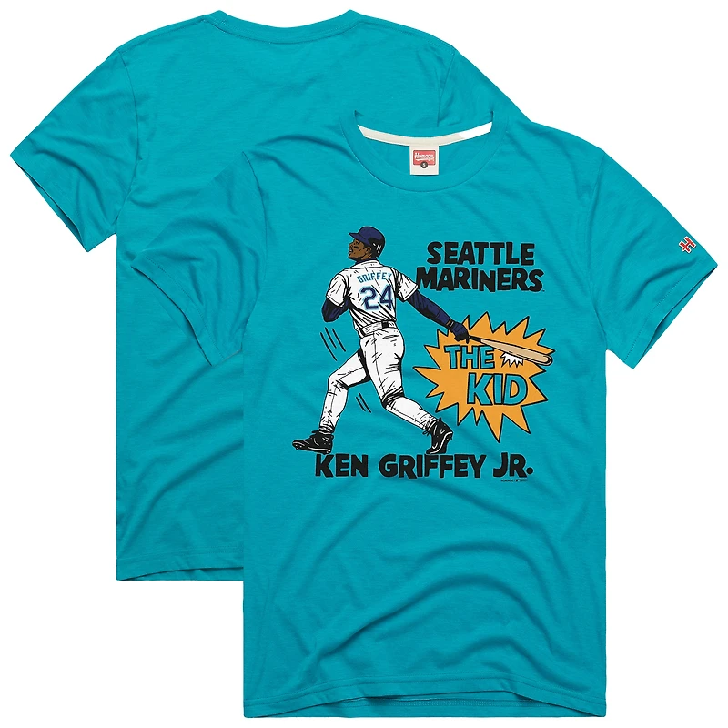 Men's Homage Ken Griffey Jr. Teal Seattle Mariners Graphic Player T-Shirt