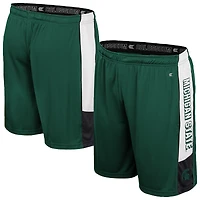 Men's Colosseum Green Michigan State Spartans Quantum Shorts