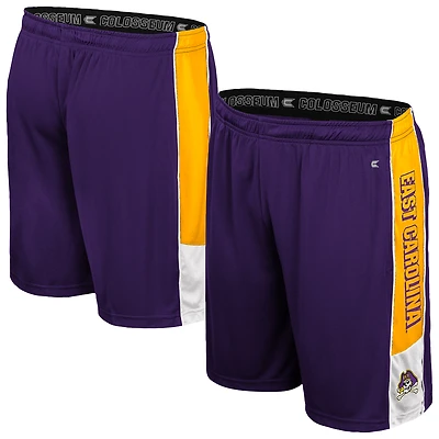 Men's Colosseum Purple ECU Pirates Quantum Shorts