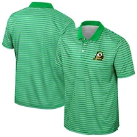 Men's Colosseum Green Oregon Ducks Striped Polo