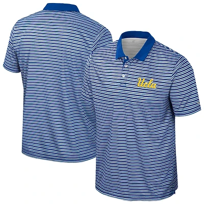 Men's Colosseum Blue UCLA Bruins Striped Polo