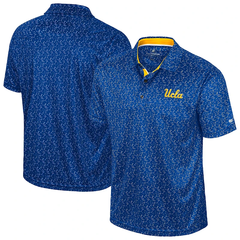 Men's Colosseum Royal UCLA Bruins Sublimated Golf Polo