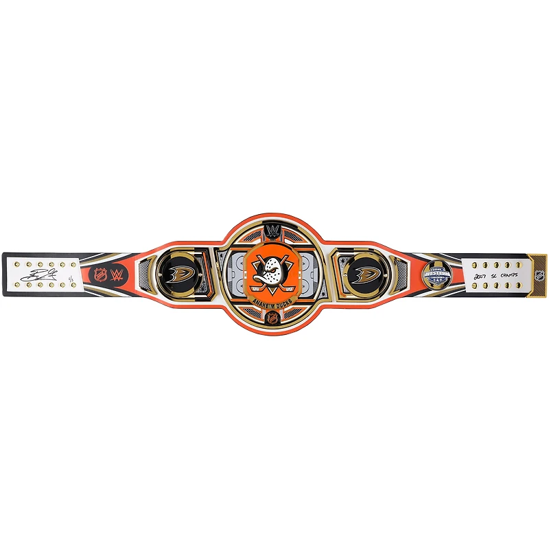 Ryan Getzlaf Anaheim Ducks Autographed WWE Legacy Title Belt with "2007 SC Champs" Inscription