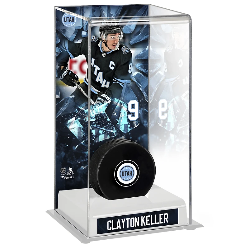 Clayton Keller Utah Hockey Club Deluxe Tall Hockey Puck Case