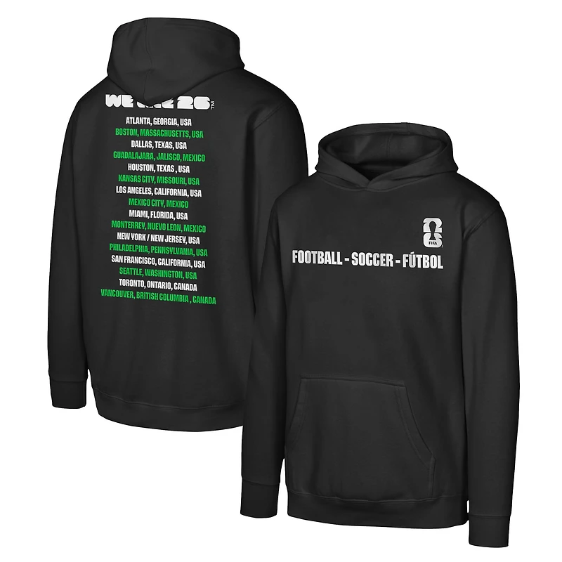 Youth Black FIFA World Cup 2026 Graphic Hoodie