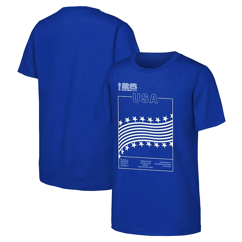 Youth Blue FIFA World Cup 2026 Host Graphic T-Shirt
