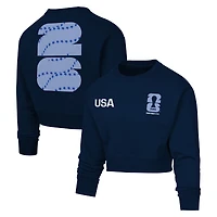 Women's Navy FIFA World Cup 2026 Cropped Sweatshirt