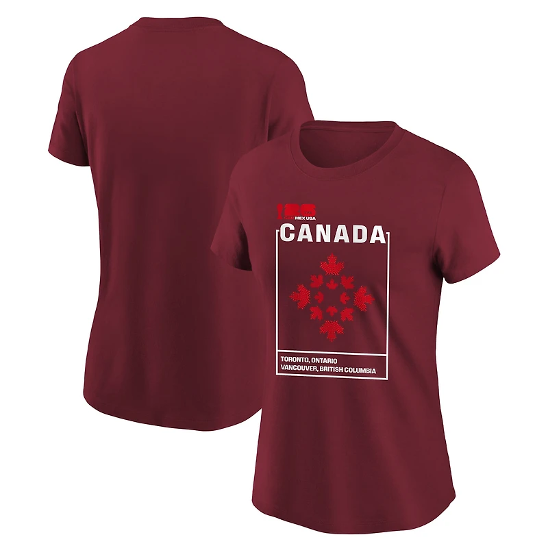 Women's Red FIFA World Cup 2026 Host Graphic T-Shirt
