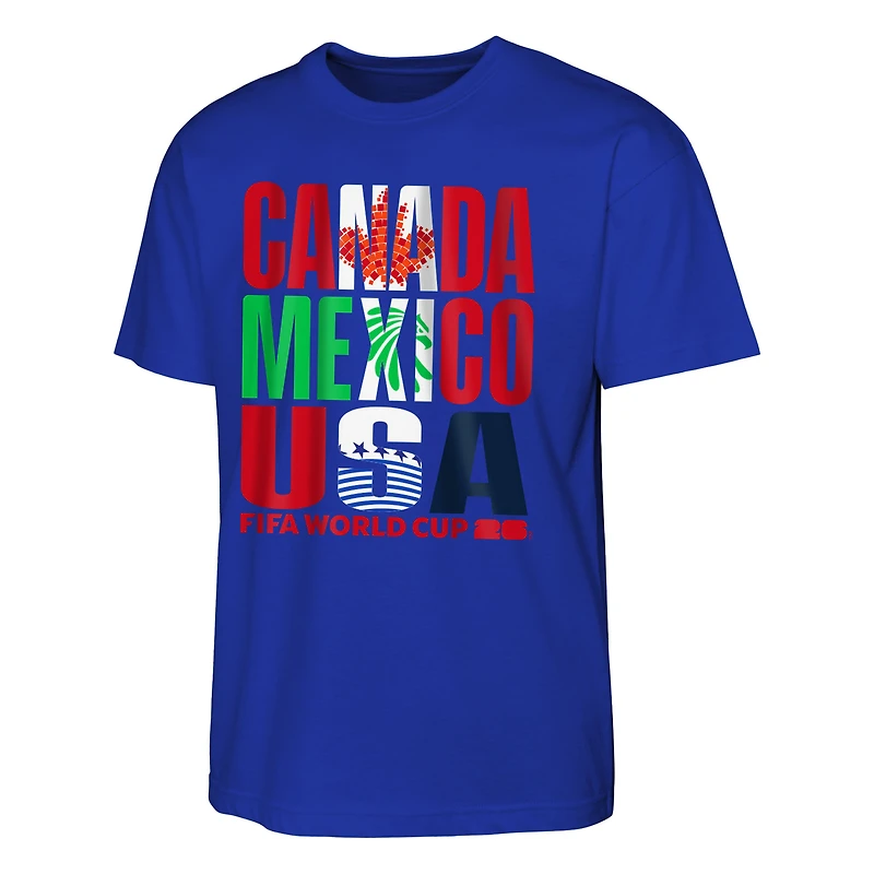 Men's Royal FIFA World Cup 2026 Host Graphic T-Shirt