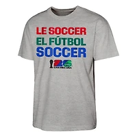 Men's Heather Gray FIFA World Cup 2026 Host Language T-Shirt