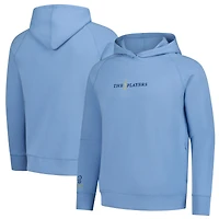 Men's Barstool Golf  Light Blue THE PLAYERS Performance Layering Pullover Hoodie