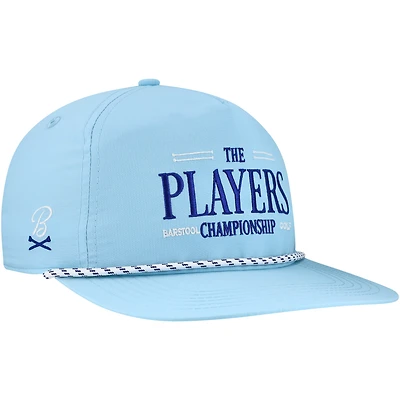 Men's Barstool Golf  Light Blue THE PLAYERS Performance Rope Snapback Hat
