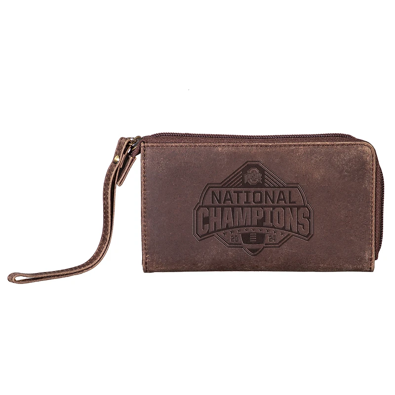Ohio State Buckeyes College Football Playoff 2024 National Champions Cell Phone Wristlet Wallet