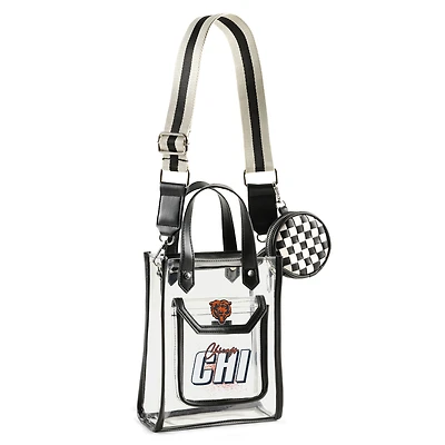 WEAR by Erin Andrews Chicago Bears Clear Stadium Crossbody Purse with Coin Pouch