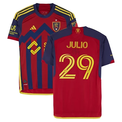 Anderson Julio Real Salt Lake Autographed Match-Used #29 Red adidas Jersey from the 2024 MLS Season - Size S