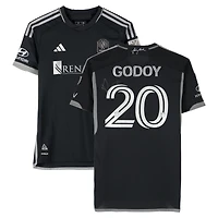 Anibal Godoy Nashville SC Autographed Match-Used #20 Black adidas Jersey from the 2024 MLS Season - Size M