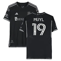 Alex Muyl Nashville SC Autographed Match-Used #19 Black adidas Jersey from the 2024 MLS Season - Size L