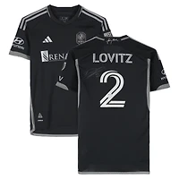 Daniel Lovitz Nashville SC Autographed Match-Used #2 Black adidas Jersey from the 2024 MLS Season - Size S