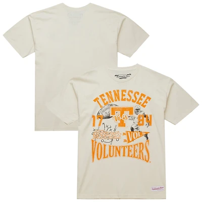 Men's Mitchell & Ness  Cream Tennessee Volunteers Heritage Scholar T-Shirt