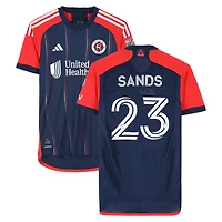 Will Sands New England Revolution Autographed Match-Used #23 Navy adidas Jersey from the 2024 MLS Season - Size M