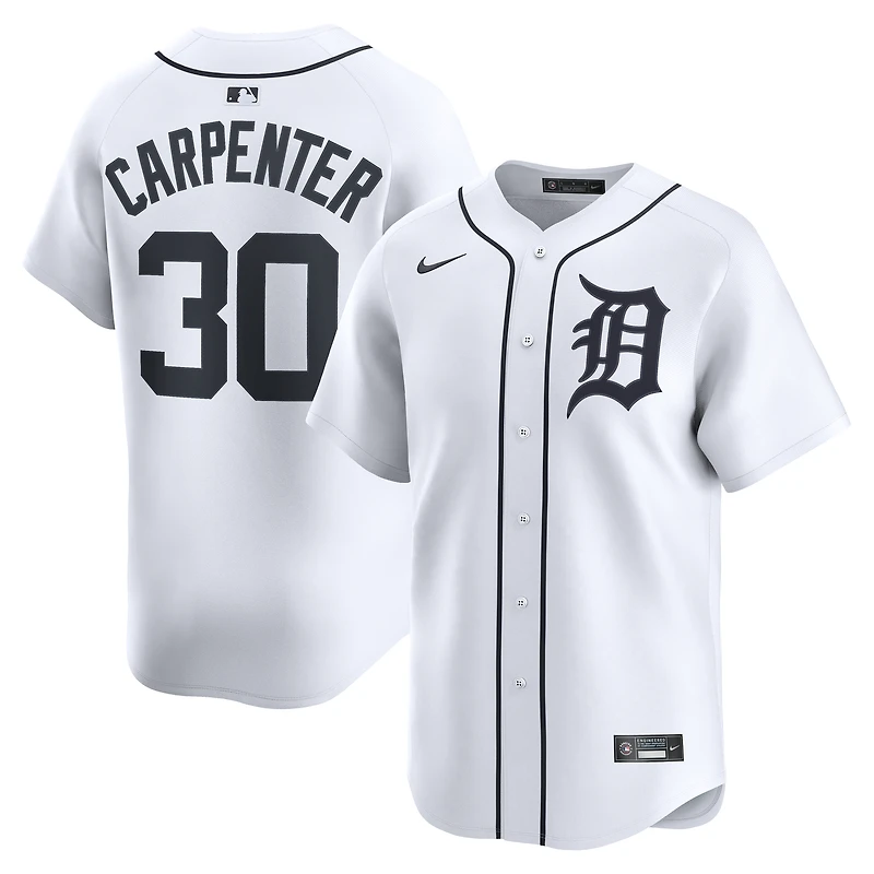 Men's Nike Kerry Carpenter White Detroit Tigers Home Limited Player Jersey